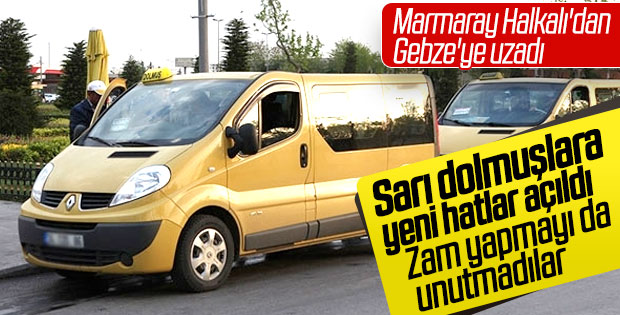 İstanbul'a yeni taksi dolmuş hatları geldi