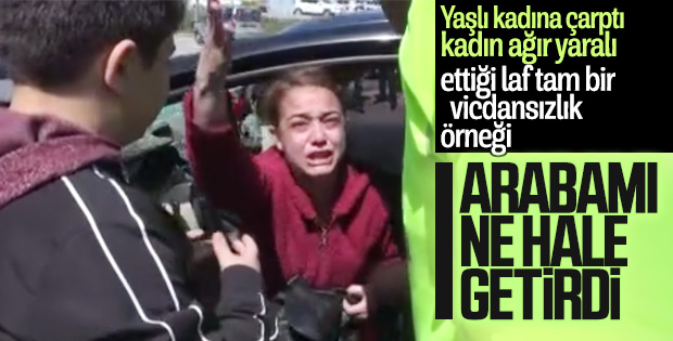 Aksaray'da kadın sürücü çarptığı şahsı ağır yaraladı