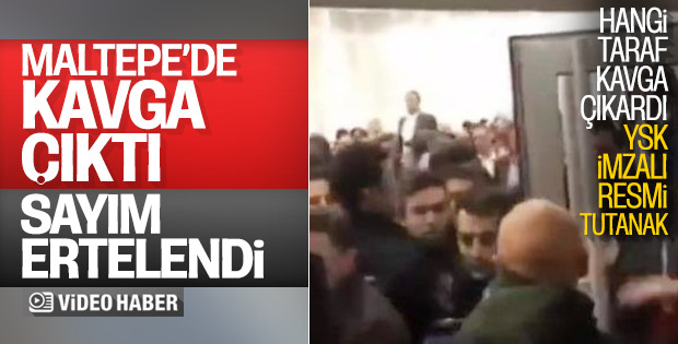Maltepe'de oyların yeniden sayımına ara verildi