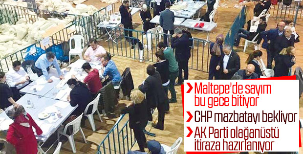 Maltepe'de oyların sayımında son durum