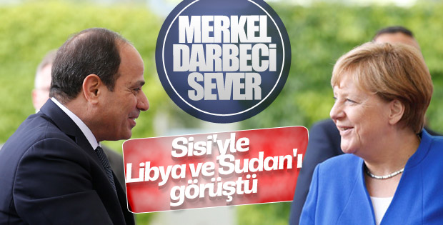 Sisi ile Merkel görüşme gerçekleştirdi