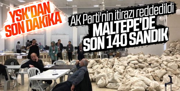 Maltepe'de oy sayımında son durum