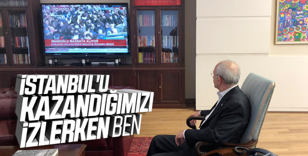 Kemal Kılıçdaroğlu Ekrem İmamoğlu'nu televizyondan izledi