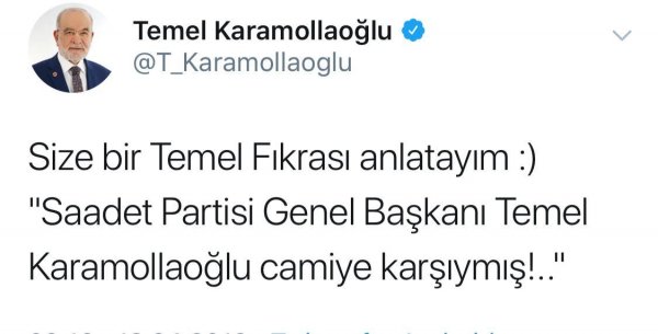 Karamollaoğlu, Çamlıca Camii tartışmasını sürdürüyor