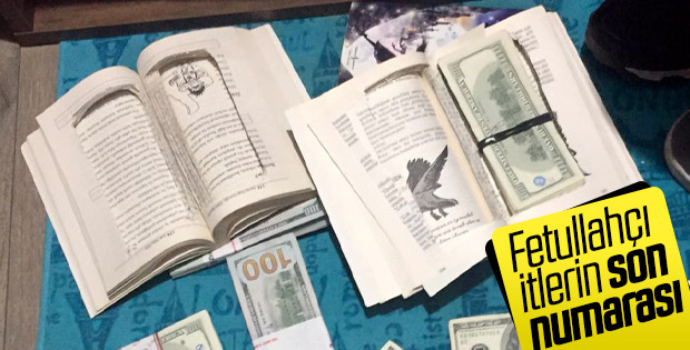 FETÖ paraları kitap arasından çıktı