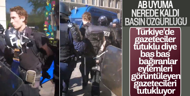Fransız polisi gazetecileri tutukladı