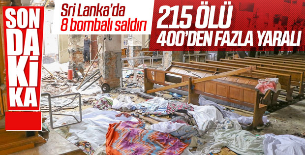 Sri Lanka'da 8 patlama meydana geldi