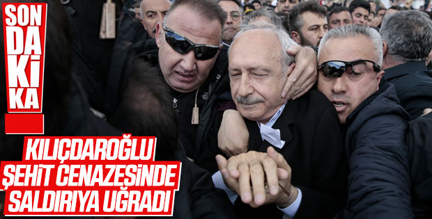 Kemal Kılıçdaroğlu'na şehit cenazesinde saldırı