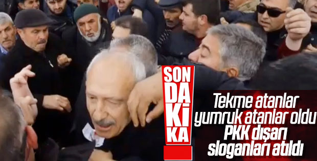 Kemal Kılıçdaroğlu'na saldırının görüntüleri