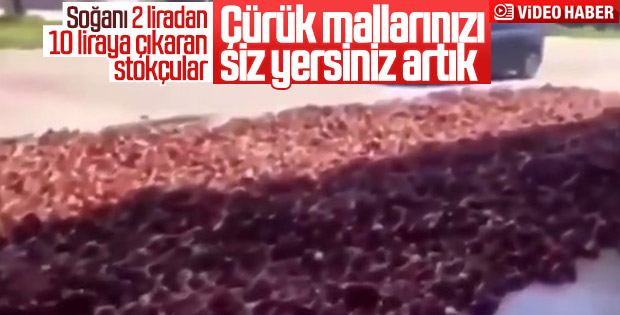 Seçim öncesi stoklanıp satılmayan tonlarca soğan bozuldu