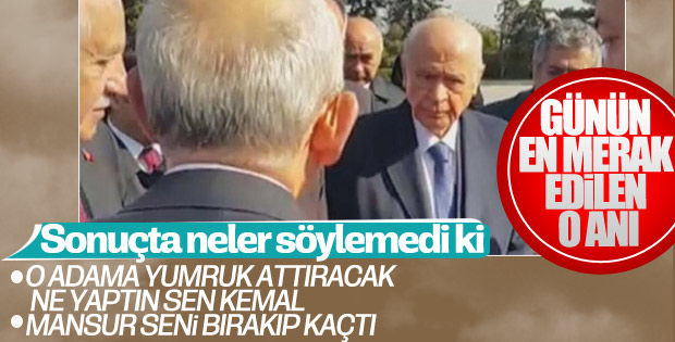 Bahçeli ile Kılıçdaroğlu Anıtkabir'de karşılaştı