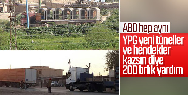 ABD'den YPG işgalindeki bölgeye yeni sevkiyat