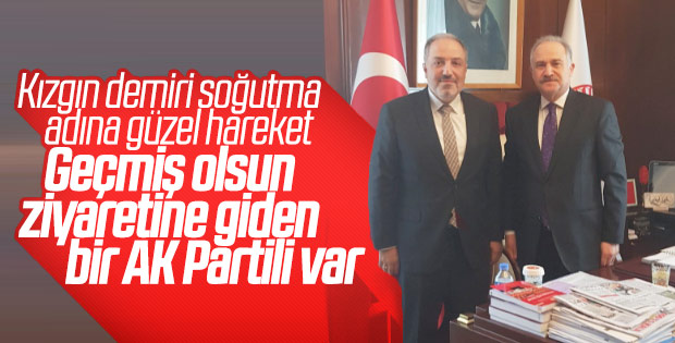 AK Parti'den CHP'li Levent Gök'e geçmiş olsun ziyareti