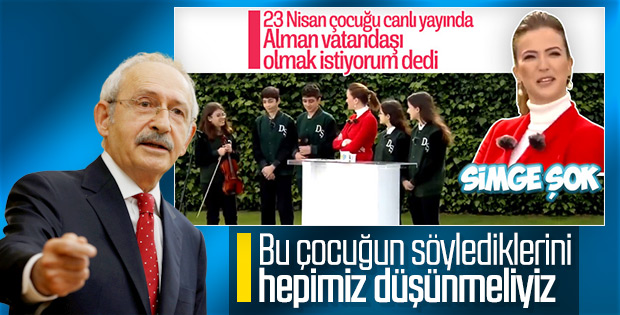 Küçük çocuğun Almanya hayranlığı Kılıçdaroğlu'na soruldu