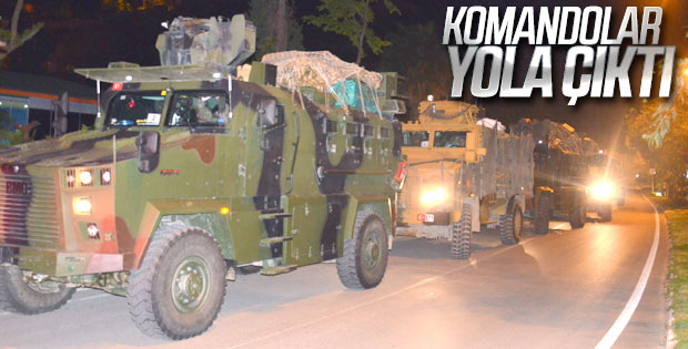 Türk komandoları Suriye sınırında