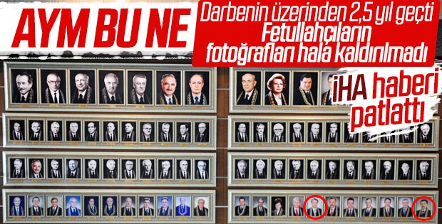 AYM albümünde FETÖ'cü üyelerin fotoğrafları duruyor