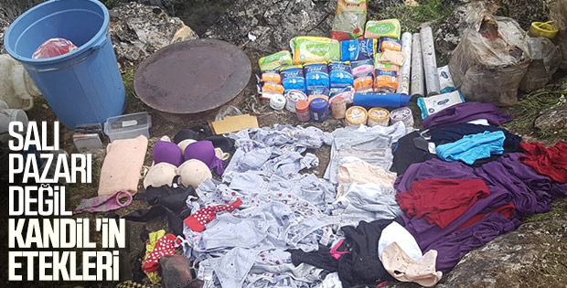 Tunceli'deki PKK operasyonunda ele geçirilenler