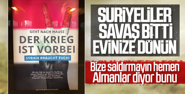 Almanya'da Suriyelilere geri dönün çağrısı