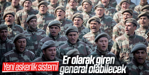 Yeni askerlik sisteminde detaylar belli oluyor