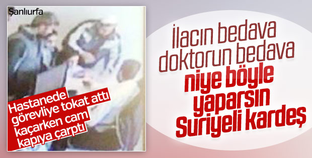 Görevliye tokat atan Suriyeli kaçarken canından oluyordu