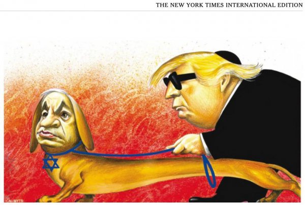 Ä°srail'den New York Times'Ä±n karikatÃ¼rÃ¼ne tepki