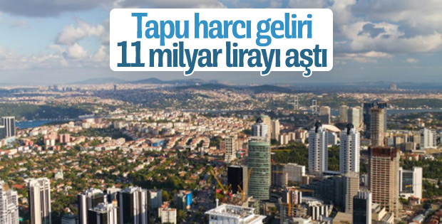 Tapu harcı geliri belli oldu