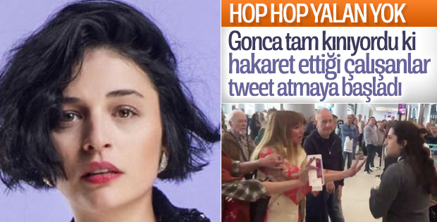 Gonca Vuslateri'nin havalimanı yorumuna tepkiler