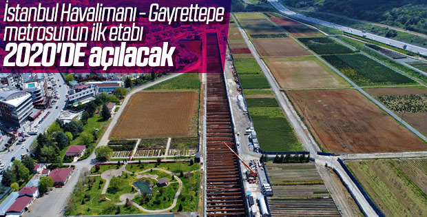 İstanbul Havalimanı metrosunda çalışmalar sürüyor