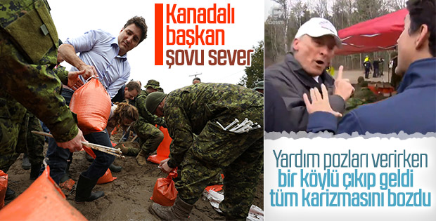 Sel felaketi gönüllüleri Başbakan Trudeau’yu haşladı