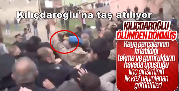 Kemal Kılıçdaroğlu'na yapılan saldırının yeni görüntüleri