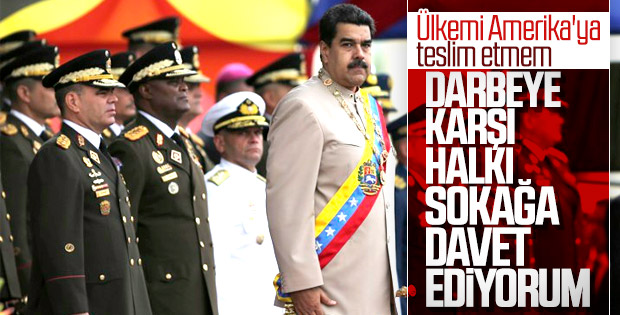 Maduro'dan darbe girişimi ile ilgili ilk açıklama