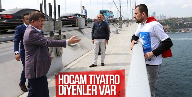 İntihar etmek isteyen kişiyi Davutoğlu ikna etti
