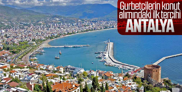 Gurbetçiler Antalya'yı tercih ediyor