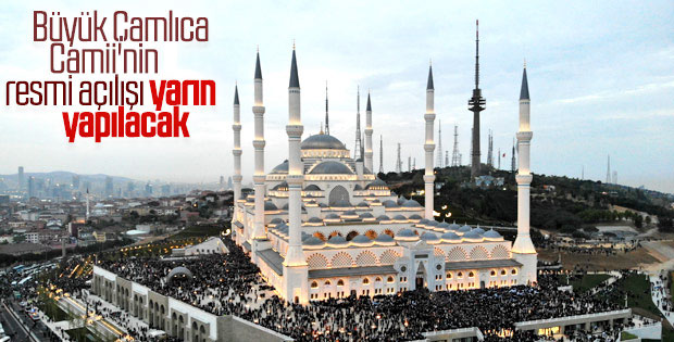 Çamlıca Camii havadan görüntülendi
