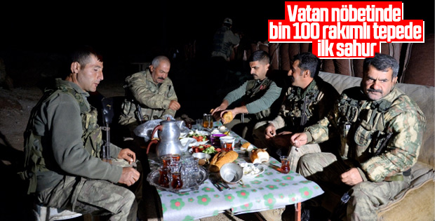 Vatan nöbetinde ilk sahur