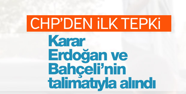 YSK kararına CHP'den ilk tepki