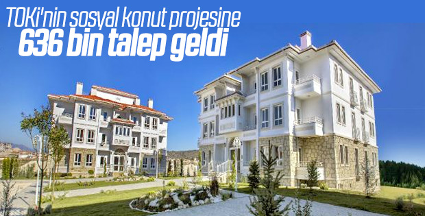 TOKİ'ye gelen toplam başvuru sayısı belli oldu