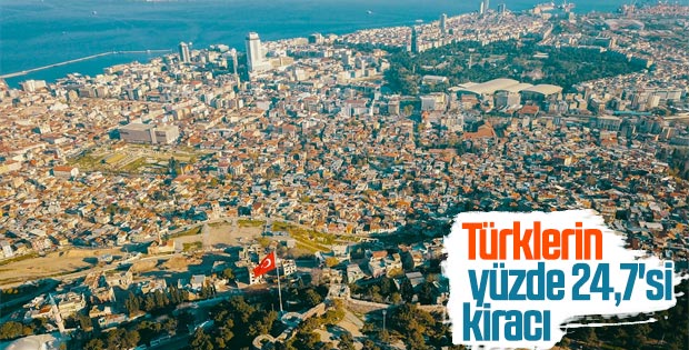 Türklerin yüzde 59,1'i ev sahibi