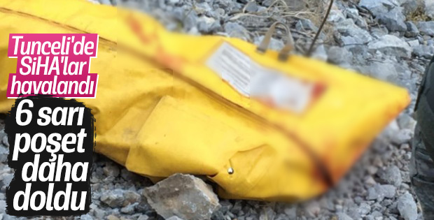 Tunceli'de teröristler SİHA'dan kaçamadı
