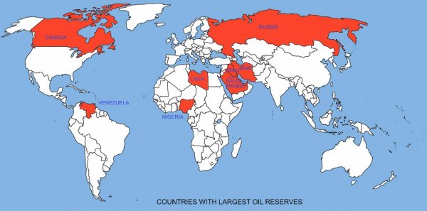 Petrol rezervi yÃ¼ksek Ã¼lkelerin durumu
