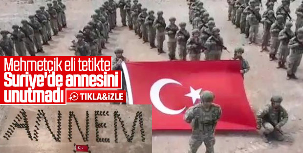 Mehmetçik Suriye sınırında Annem koreografisi yaptı