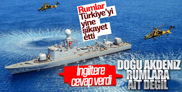 İngiltere Doğu Akdeniz'de Rum egemenliğini tanımadı