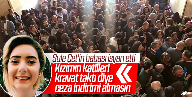 Ankaralılar Şule Çet davası için adliye binasında