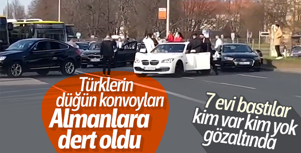 Alman polisinin hedefinde düğün konvoyları var