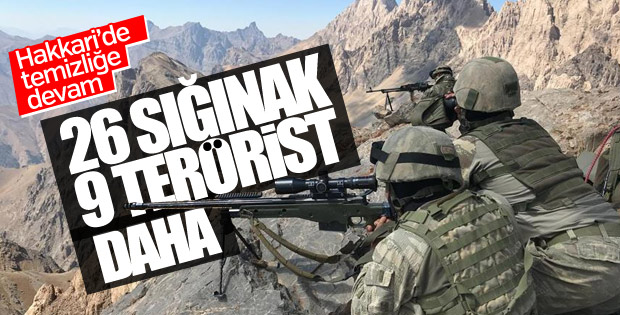Hakkari'de operasyon: 9 terörist öldürüldü