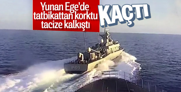 Yunan hücumbotu Türk savaş gemisini tacize kalkıştı