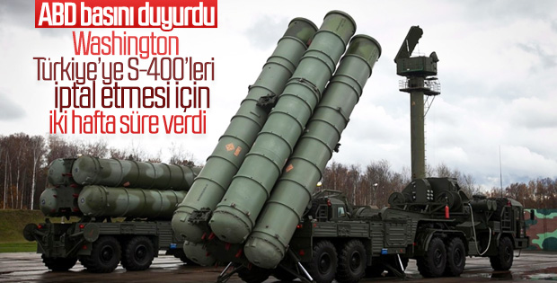 ABD'den Türkiye'ye S-400'lerin iptali için süre