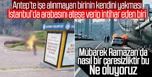 Gaziantep'te ve İstanbul'da art arda intiharlar