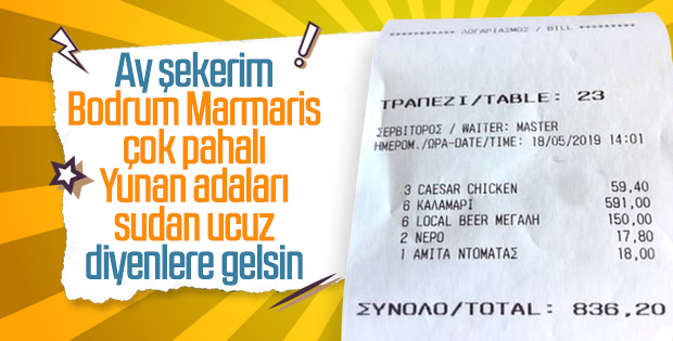 Mikanos Adası'ndaki fahiş fiyatlar