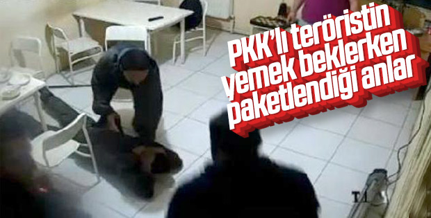 Gri listede aranan teröristin yakalanma anı